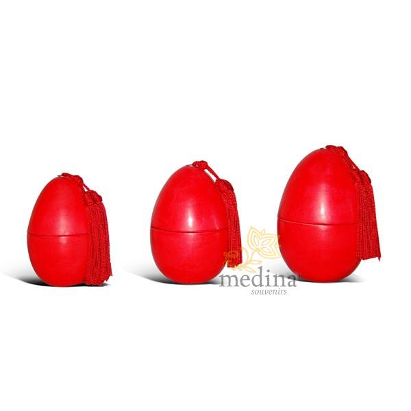 Oeufs lisses tadelakt rouge Oeufs lisses tadelakt rouge