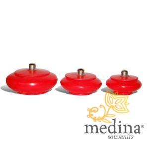 Boite tadelakt tunsia rouge