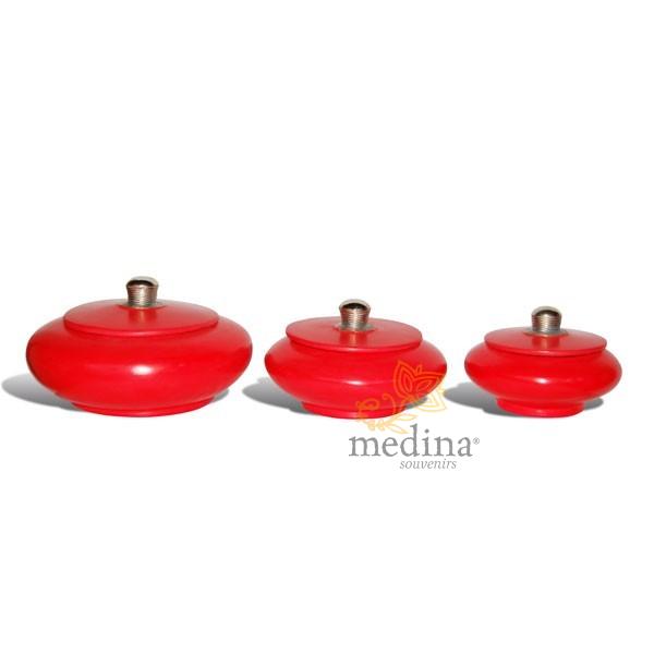 Boite tadelakt tunsia rouge Boite tadelakt tunsia rouge