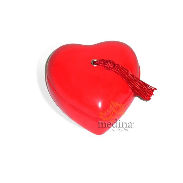 Boite coeur tadelakt rouge Boite coeur tadelakt rouge