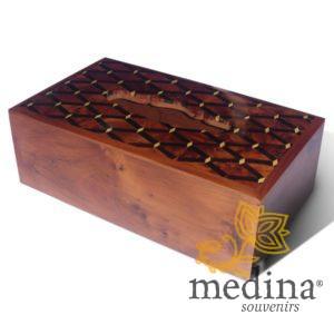 Boite mouchoirs Damier