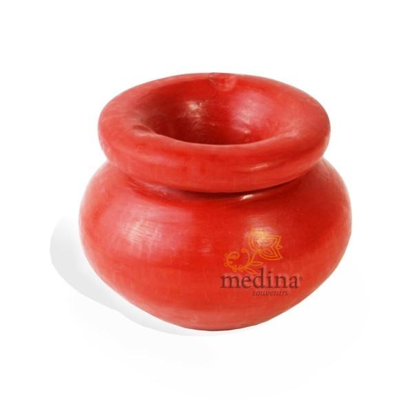 Cendrier de Tadelakt Rouge