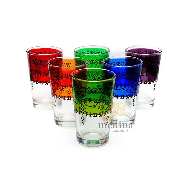 Verres a thé celebration couleurs variées