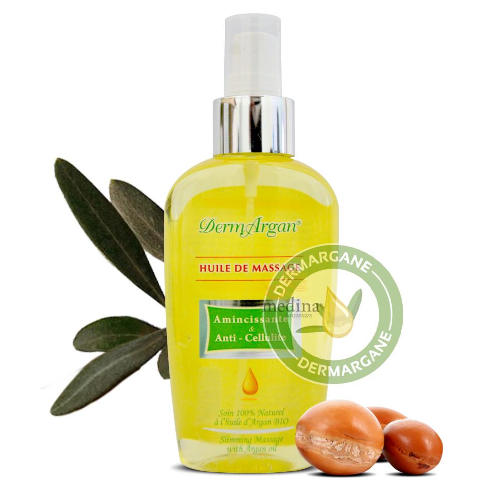 Huile de massage amincissante et anti-cellulite à base d’Argan 125ml