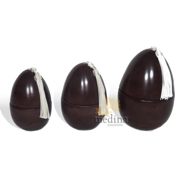 Bougie parfumée oeuf tadelakt lisse