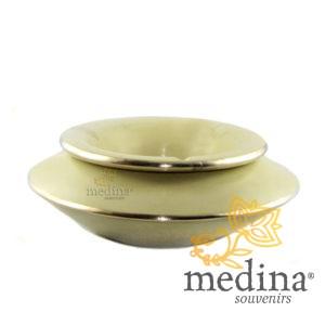Grand cendrier marocain tadelakt large ivoire, grand cendrier design 100% fait main, avec couvercle stop fumée