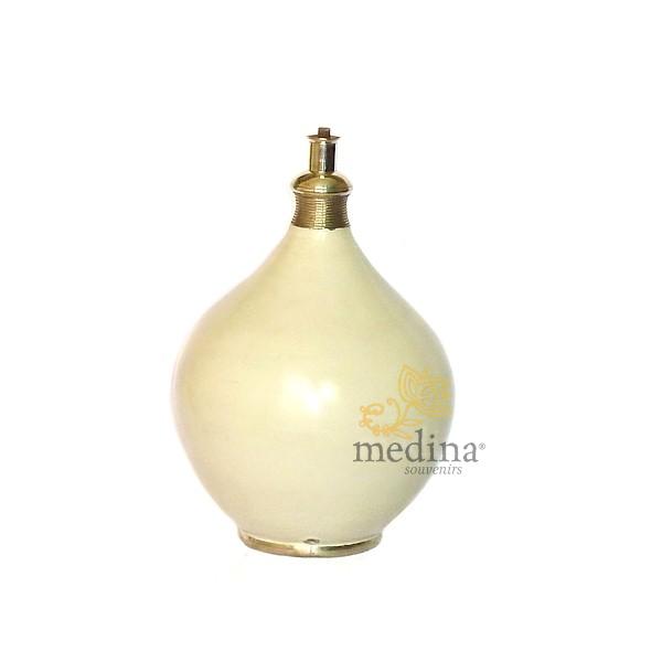 Pied de lampe design en Tadelakt Roumana ivoire