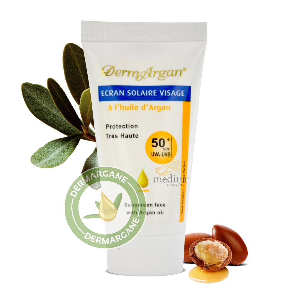 Crème écran solaire à l'huile d'argan