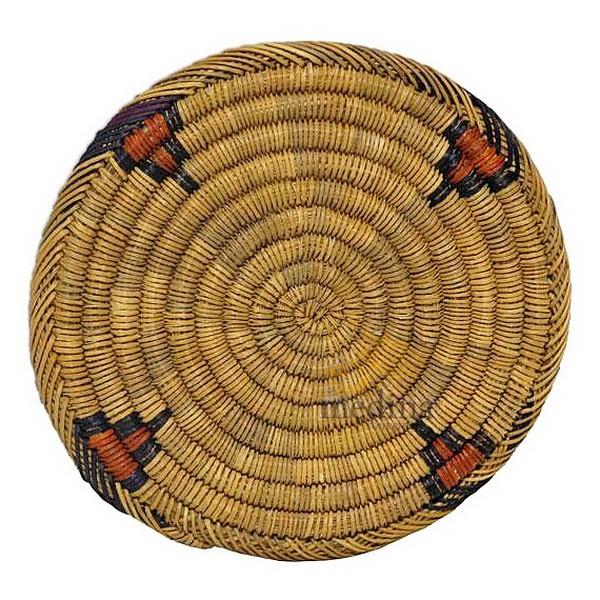 Dessous de plat en osier tressé et cousu main