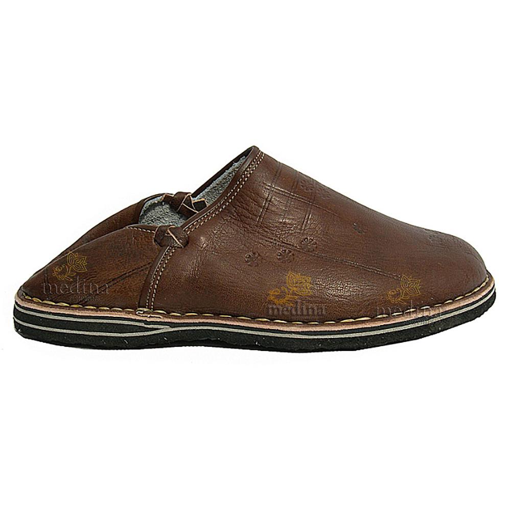 Babouche Touareg homme et femme couleur  marron babouches confortables et solides chaussons robustes pour un usage quotidien