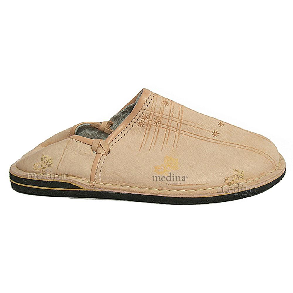 Babouche Touareg homme et femme couleur naturel babouches confortables et solides chaussons robustes pour un usage quotidien