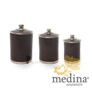 Boite tadelakt Chadya marron