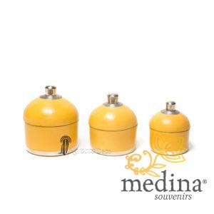 Boite ronde maissa jaune