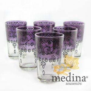 Verres a thé celebration violet