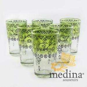 Verres a thé celebration couleur pistache