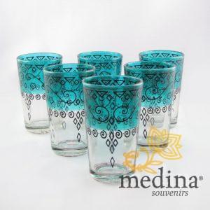 Verres a thé celebration vert