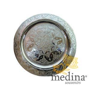 Plateau argent gravé Taouss