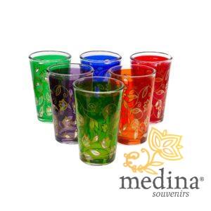 Verres a thé nature fleurie