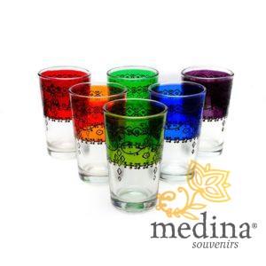Verres a thé celebration couleurs variées