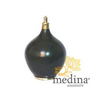 Pied de lampe design en Tadelakt Roumana noir