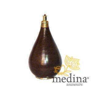 Pied de lampe traditionnel en Tadelakt chocolat