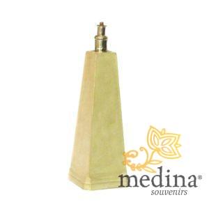 Pied de lampe en Tadelakt pyramide Ivoire
