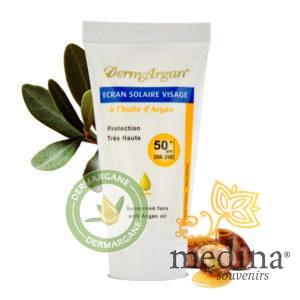 Crème écran solaire à l'huile d'argan