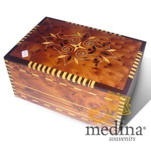 Boîte en bois de thuya et citronnier