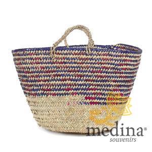 Panier marocain design avec poignées en corde tressée
